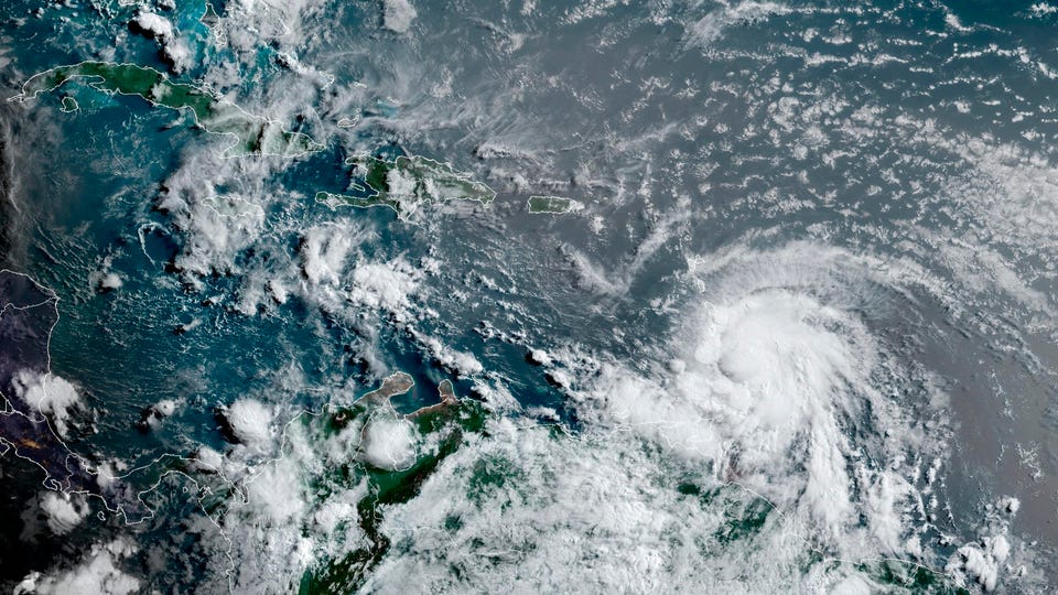 First Hurricane Of The Year Declared Over Caribbean As Tropical Storm Strengthens